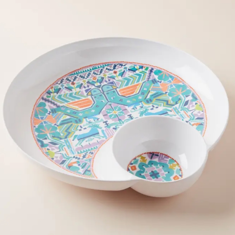 LIKE NEW Anthropologie Home Hannan Chip & Dip Tray